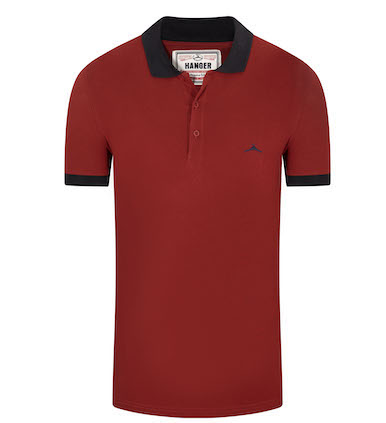 Camiseta Tipo Polo Pique Wine